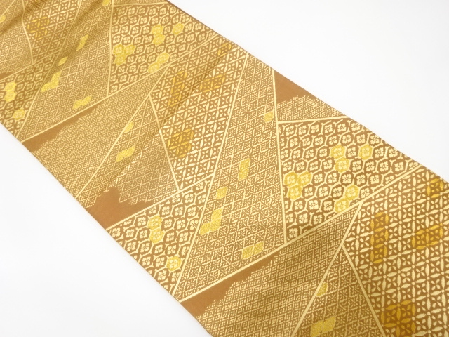 切りばめ風　古典柄織り出し袋帯